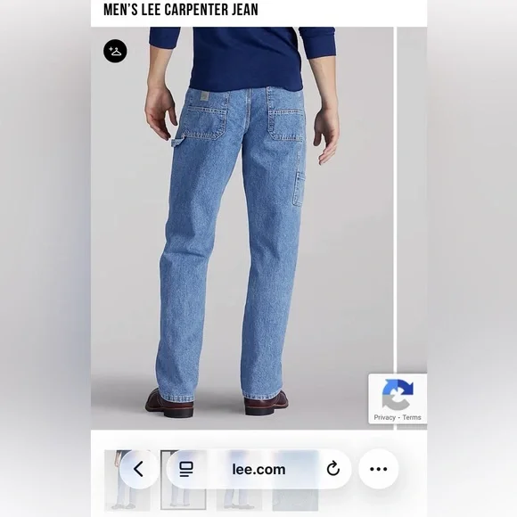 Lee Men's Carpenter Jeans - Picture 2 of 6